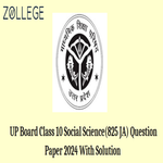 UP Board Class 10 Social Science Code 825 JA Question Paper 2024 PYP